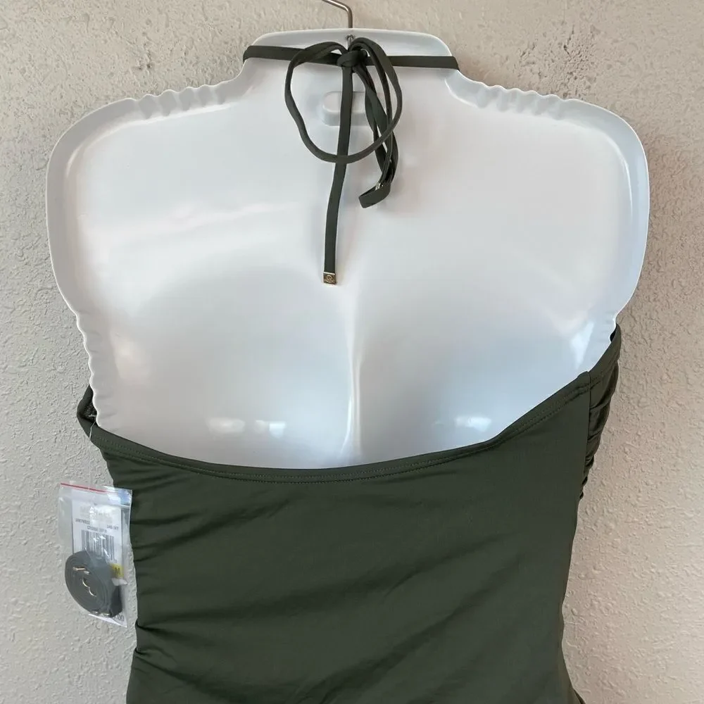 NWT MICHAEL Kors Ivy Tankini Top and Matching Black Ivy Bottoms Multiple Sizes
